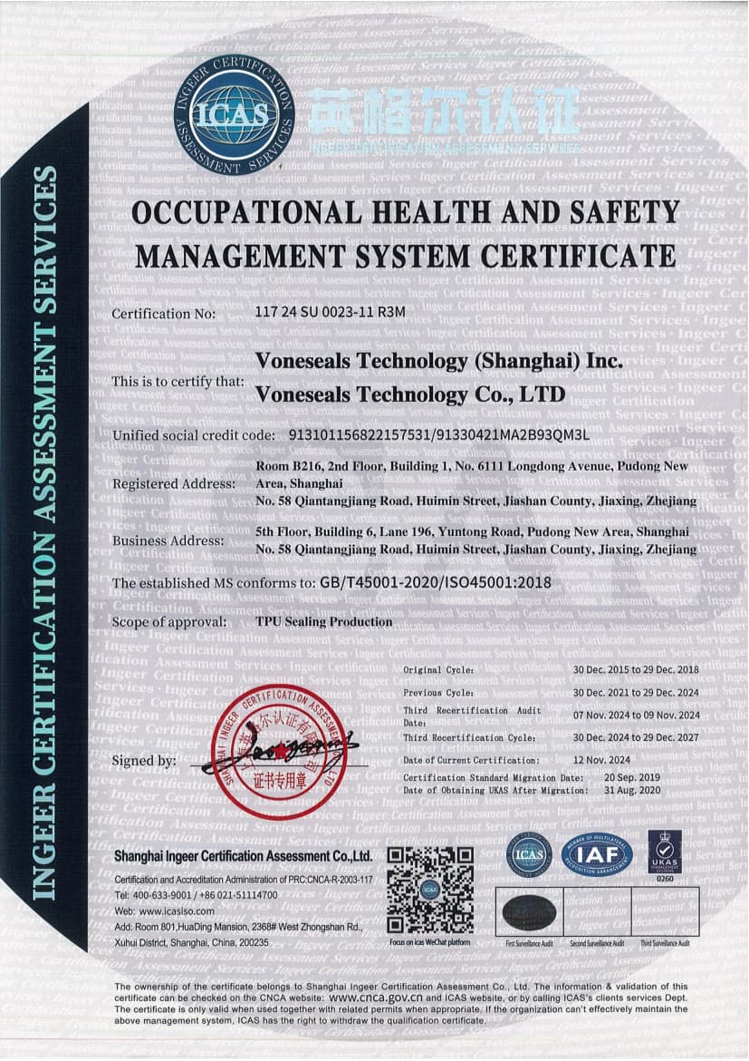 ISO 45001:2018 Occupational Health and Safety Management System